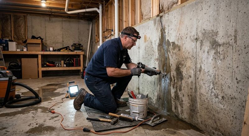 Basement Seepage Repair in Tuscaloosa, AL